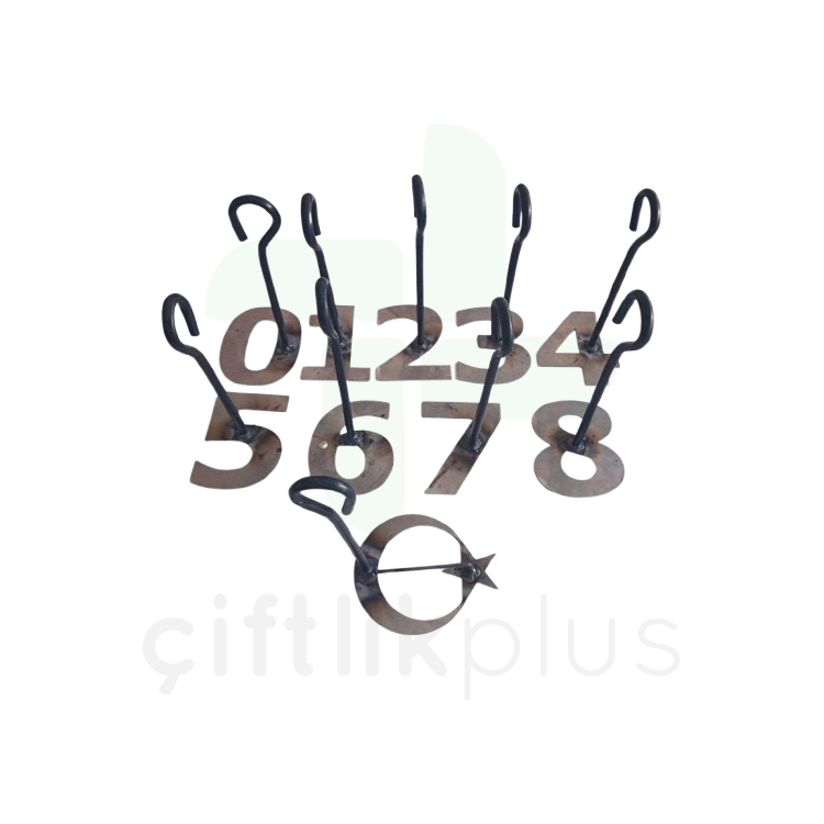 Küçükbaş Numara Damga Seti 10 cm