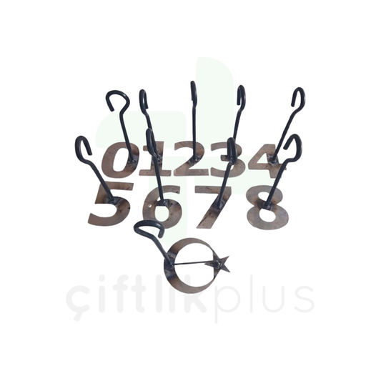 Küçükbaş Numara Damga Seti 10 cm