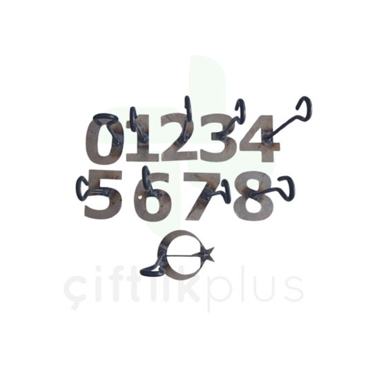 Küçükbaş Numara Damga Seti 10 cm